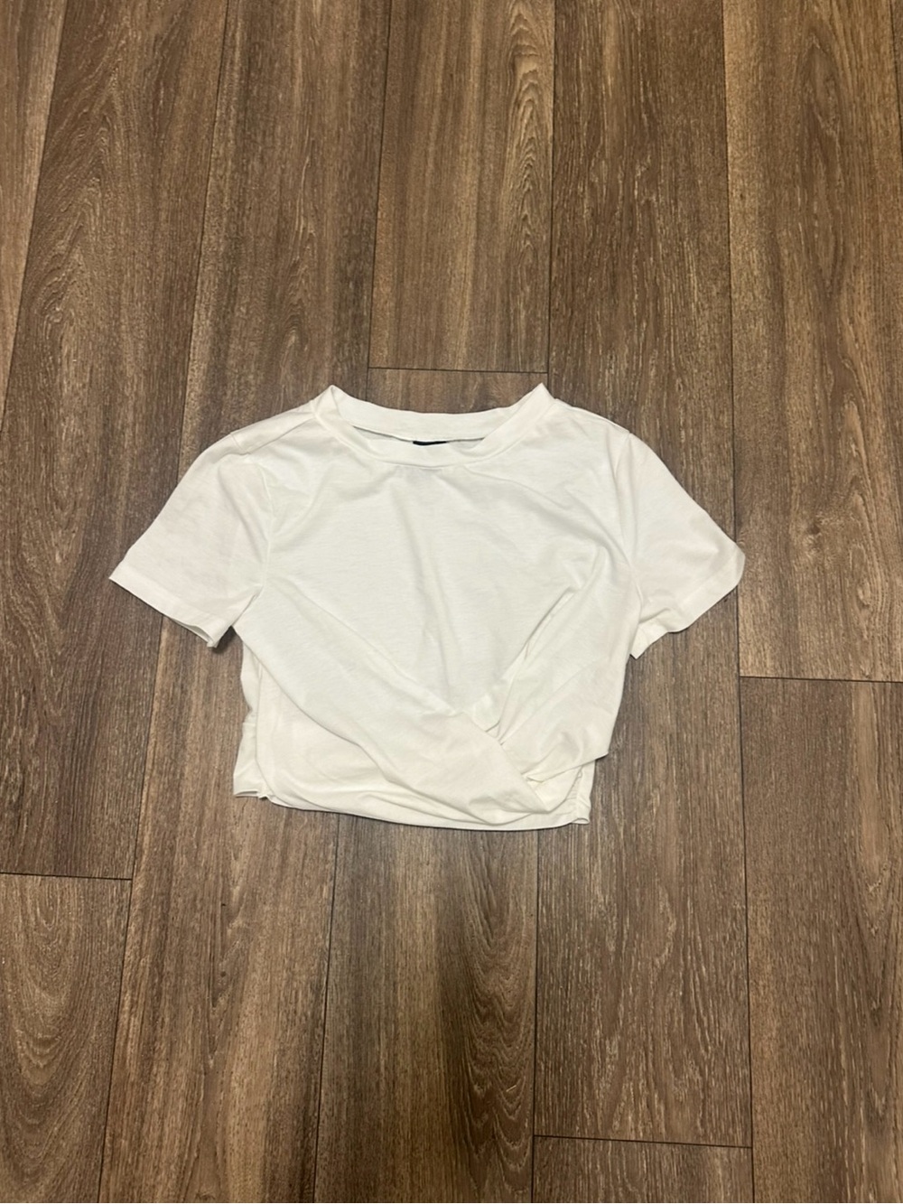 Windsor White Short Sleeve Crop Top